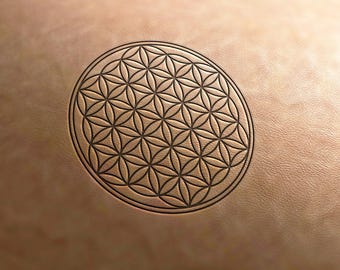 Leather Stamp Flower of life (Delrin Material), leather tools, leather stamping, leather stamps