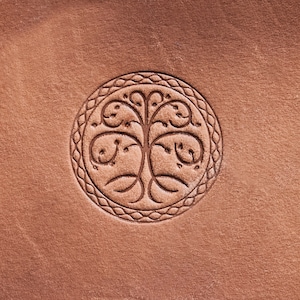 Delrin Leather Stamp: Celtic tree #4