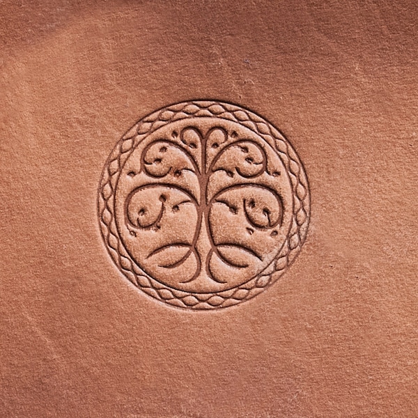 Delrin Leather Stamp: Celtic tree #4