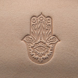 Leather Stamp (Delrin), leather tool, Fatima's hand, hamsa, fatima hand