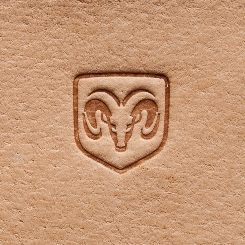 Delrin Leather Stamp Dodge car logo