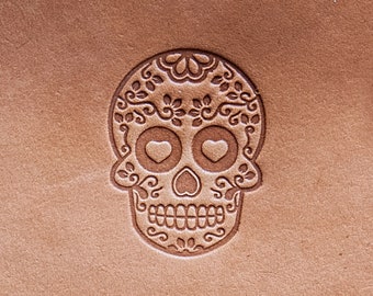 Skull Leather Stamp | Etsy