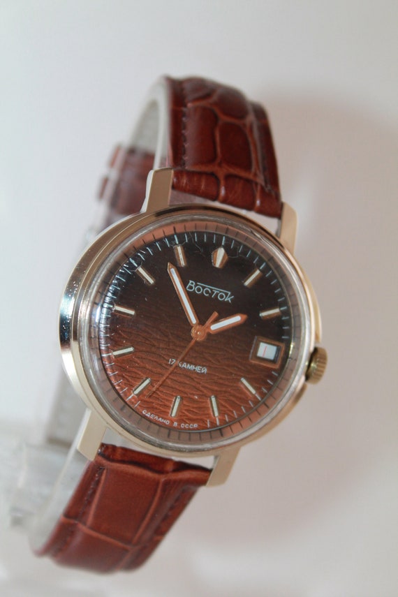 Soviet Watch Vostok.USSR Wrist Watch Boctok 17Jewels.Rare collectible watch.Командирские Vostok watch.Small Watch.Gift for him watch