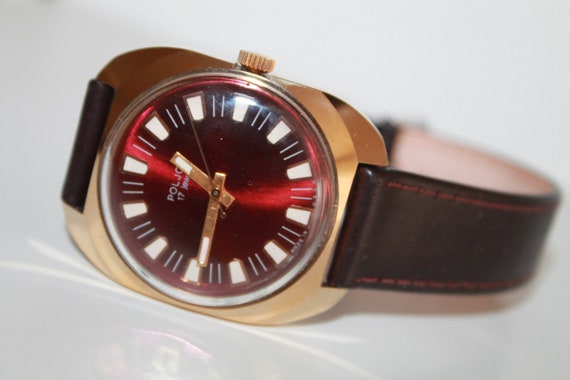 USSR Gildet Watch Poljot Mechanical watch Poljot-Soviet Era.Elegant gent's watch Poljot 1980s.Perfect Condition!!!