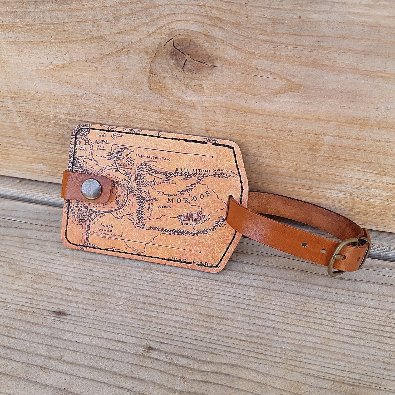 Leather luggage tag Lord of the rings luggage tag Lord of Etsy