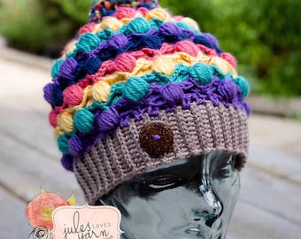 Goody Gumdrops Beanie Crochet Hat Pattern ~ Digital Download ~ PDF ~ Crochet Baby Child Adult Beanie