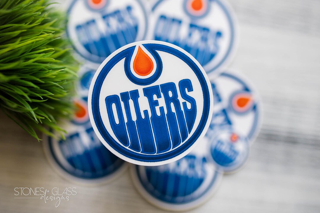 Stickers ~ Oilers Sticker ~ Edmonton Oilers Hockey ~ Let's Go Oilers ...