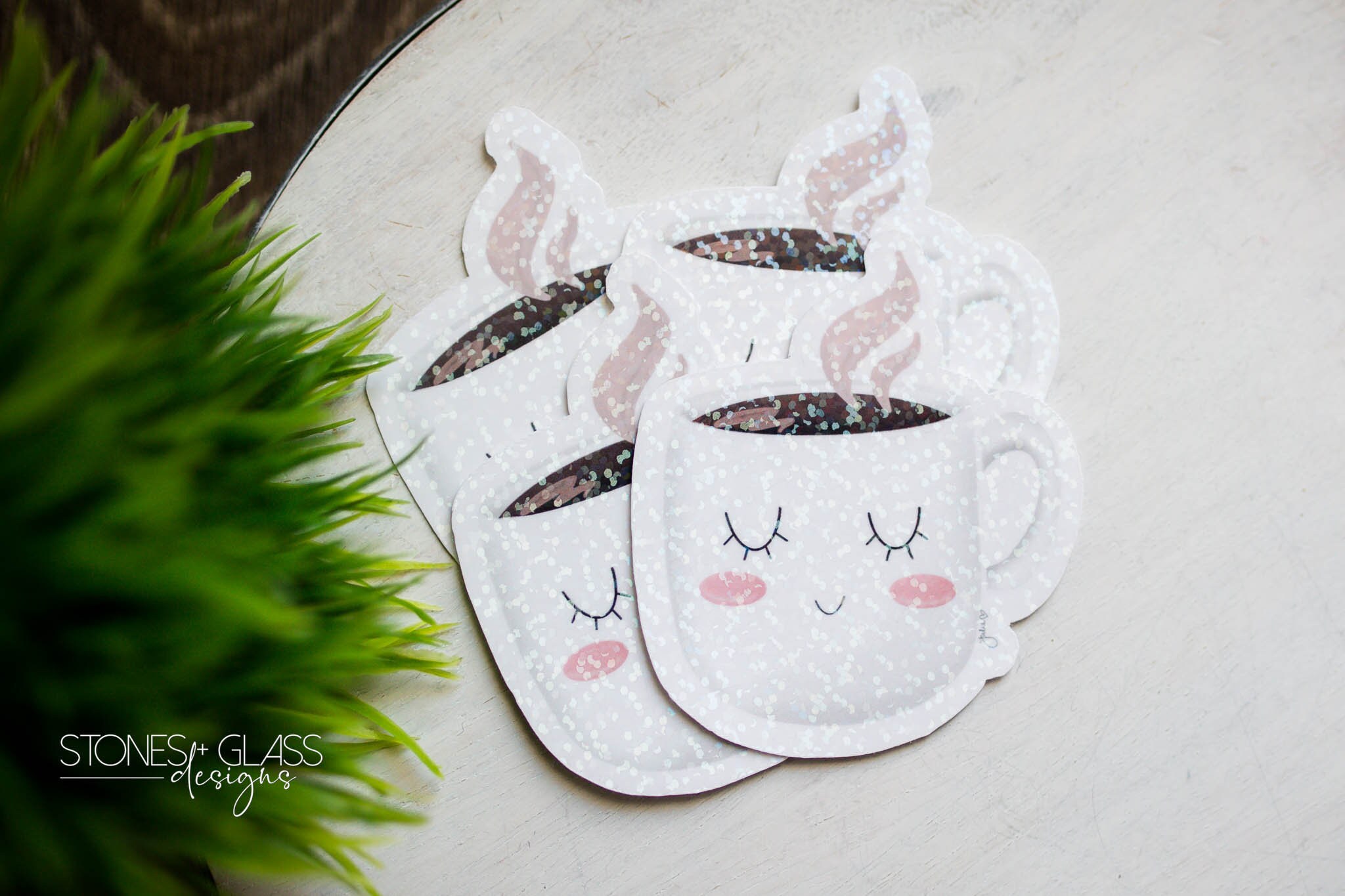 Stickers ~ Coffee Cup Cutie Sticker ~ Cute Kawaii Tea Mug Teacher Gift ...