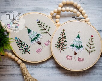 O Christmas Tree {Winter} Embroidery: Beginner DIY Kit
