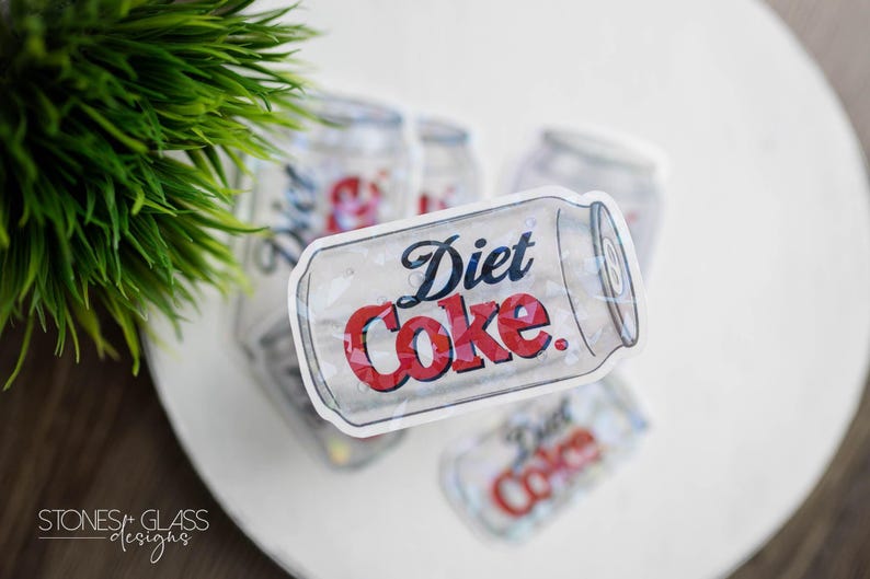 Diet Coke Sticker: Holographic Vinyl - Waterproof and Tear-Resistant image 5