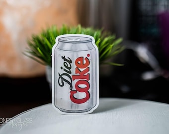 Diet Coke Sticker: Holographic Vinyl - Waterproof and Tear-Resistant