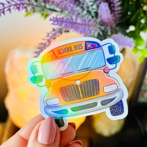 Aufkleber ~ Schulbus ~ Gelber Bus ~ Busfahrer Aufkleber ~ Schulgeschenk ~ Lehrer Wertschätzung Aufkleber Original Illustration ~ Wasserdicht