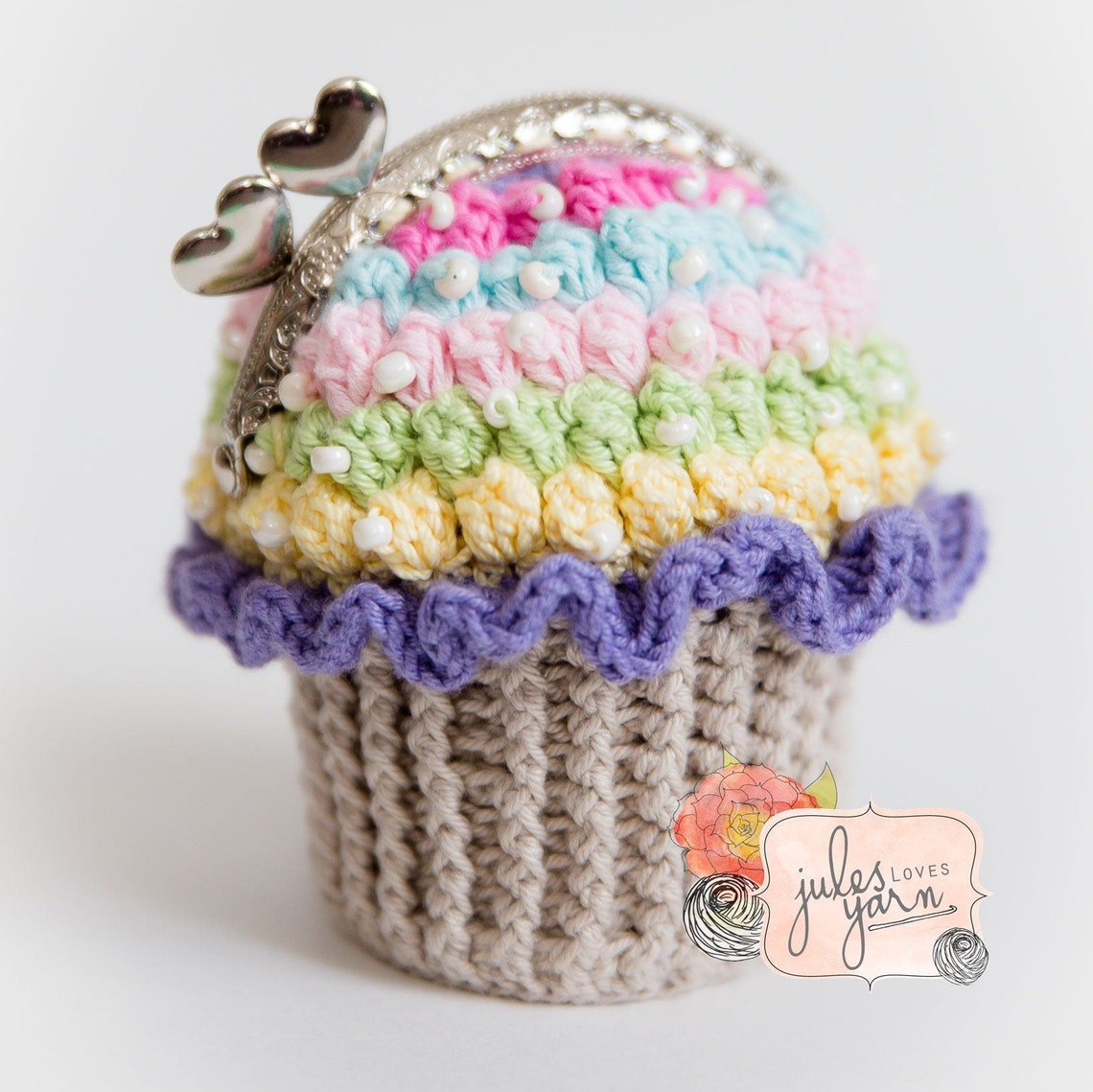 Cupcake Clutch Crochet Coin Purse Pattern ~ Digital Download ~ PDF ...