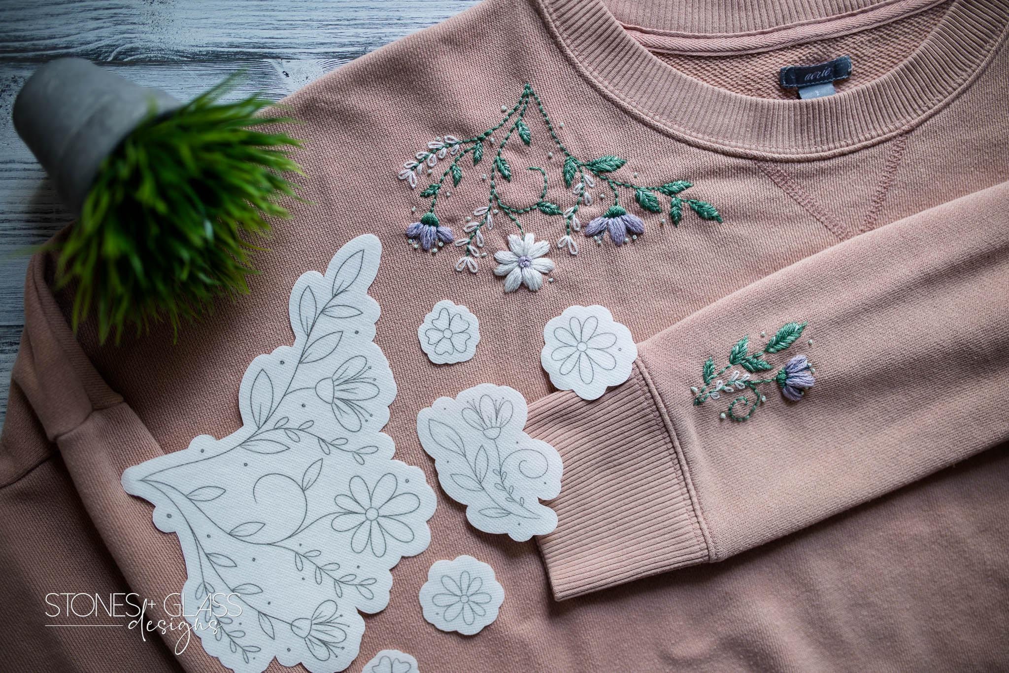 トップス licht bestreben FLOWER EMBROIDERY SWEAT s-l1200.jpg