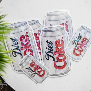 Diet Coke Sticker: Holographic Vinyl - Waterproof and Tear-Resistant image 4