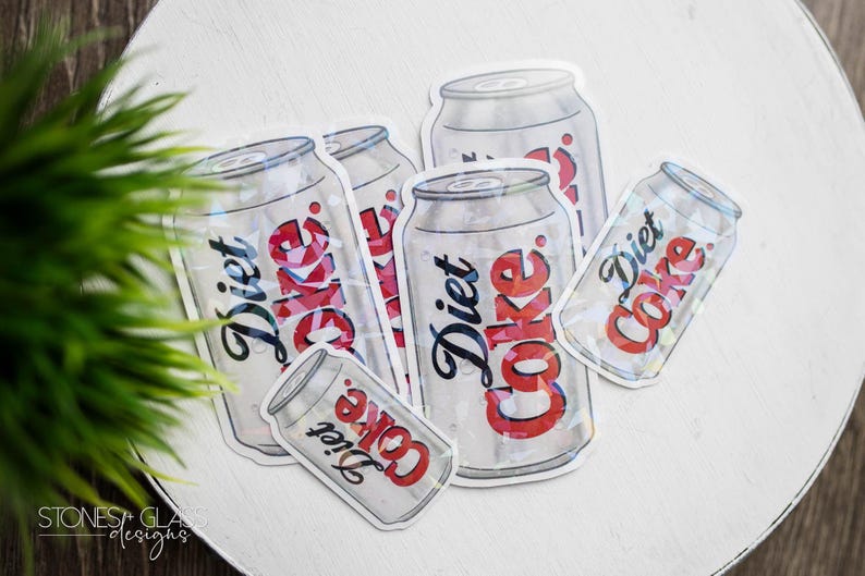 Diet Coke Sticker: Holographic Vinyl - Waterproof and Tear-Resistant image 4