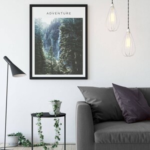 Printable Wall Art, Forest Wall Poster, Forest Art Print, Nordic Poster Print, Nature Scandinavian, Wanderlust Print Art, Explorer Art Print image 8