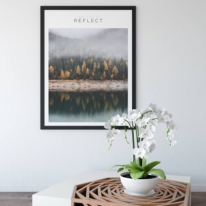 Printable Forest Art, Relaxation Wall Art, Lake House Decor, Nordic Wall Print, Office Decor For Him, Forest Print Art, Wall Decor Art Print image 7