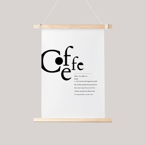 Coffee Poster Printable Wall Art, Coffee Poster Art, Kitchen Decor, Coffee Lover Poster, Funny Kitchen Art, Cute Office Decor, Nordic Print image 6