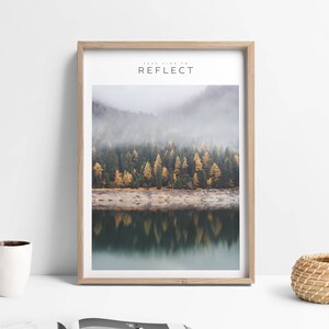 Printable Forest Art, Relaxation Wall Art, Lake House Decor, Nordic Wall Print, Office Decor For Him, Forest Print Art, Wall Decor Art Print image 8