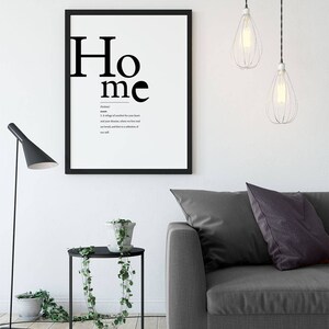 Home Definition Printable Wall Art, Definition Print, DIY Modern Art ...