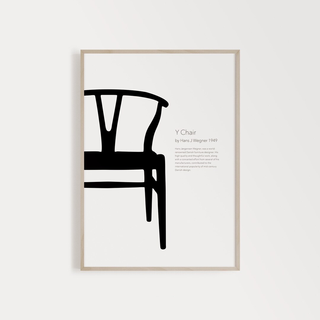 Printable Chair Wall Art Print, Chair Print Decor, Chair Art Print