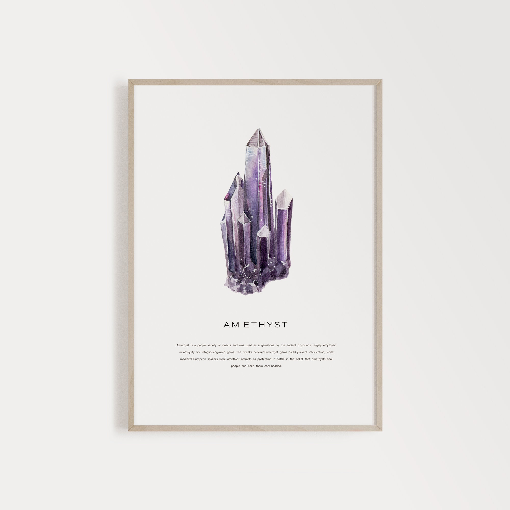 Amethyst Dark Crystal Art Print for Sale by DablurArt