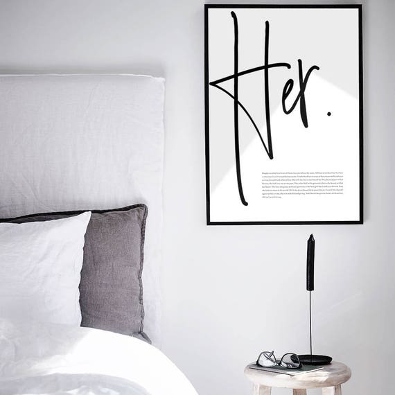 Printable Love Poster For Her Above Bed Wall Decor Romantic Canvas Art Cute Decor For Her Newlywed Wall Art Home Decor Apartment Decor
