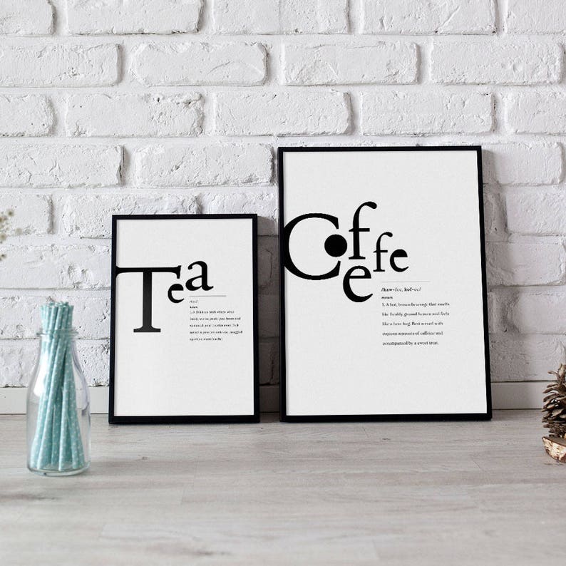 Coffee Poster Printable Wall Art, Coffee Poster Art, Kitchen Decor, Coffee Lover Poster, Funny Kitchen Art, Cute Office Decor, Nordic Print image 5