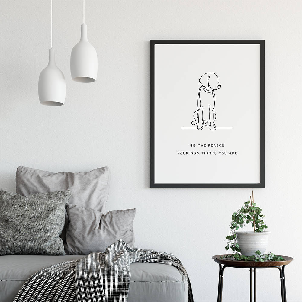 Puppy Printable Art Dog Room Decor Dog Decor Inspirational | Etsy