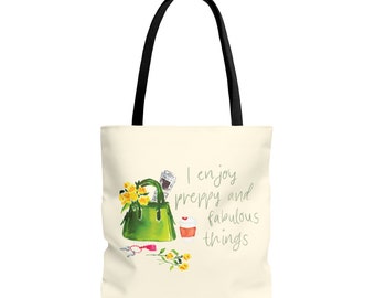 Preppy and Fabulous Things - Tote Bag