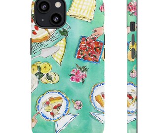 We Must Have Pie - Watercolor, NYC, Preppy, Park Ave, Upper West Side, iPhone Case (Multiple Phone Models Available)