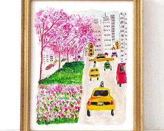 Park Ave, Please! - Fashion Illustration, New York Art Print, HGTV, Forbes Gift Guide