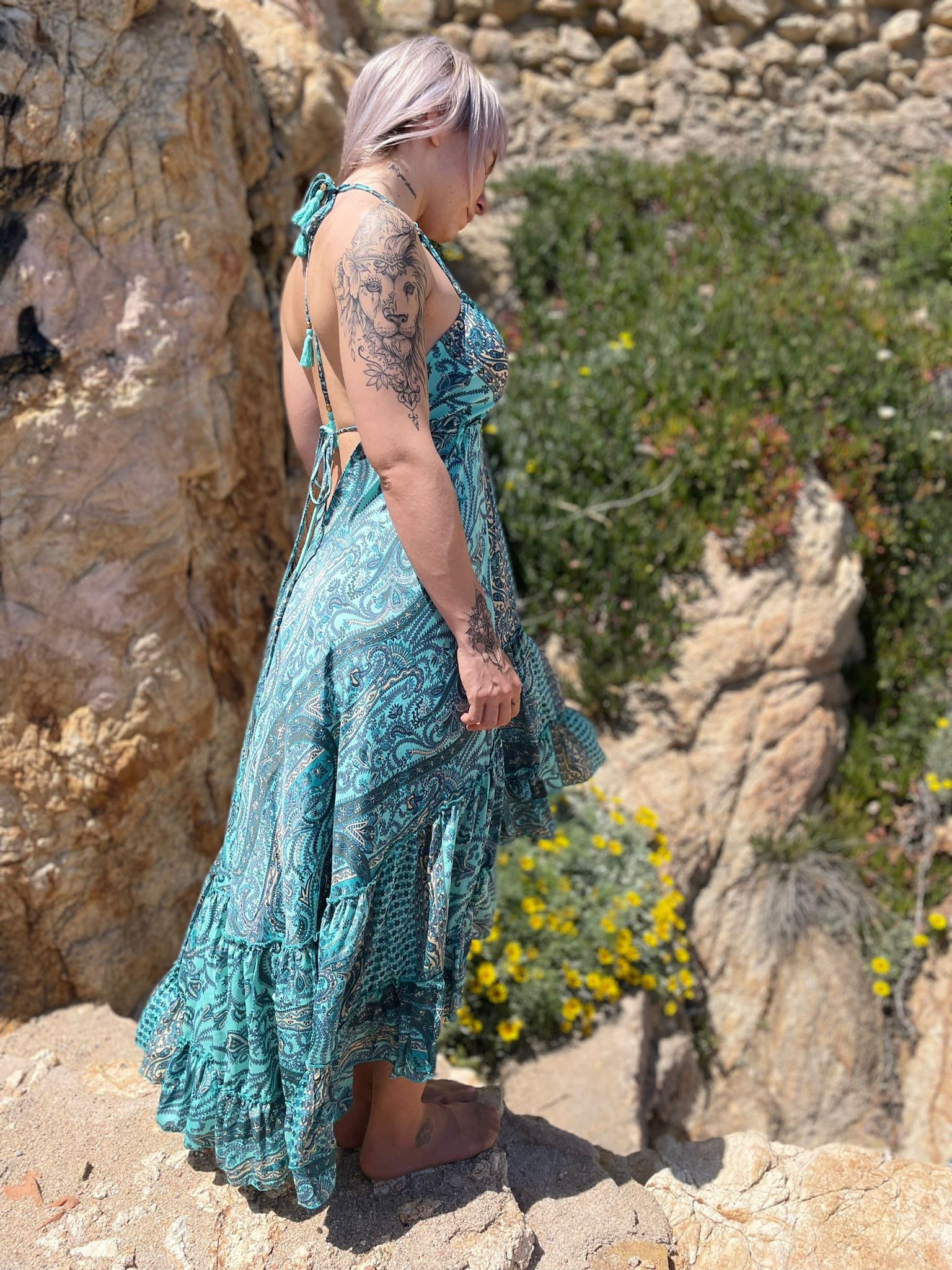 Boho Casual Maxi Dresses Long Ruffle Dress,long Boho Dress,long Maxi Dress, boho Maxi Dress ,