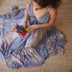 Long ruffle dress,Long boho dress,Long maxi dress,boho maxi dress ,boho chic,free size,,open back dress,coachella clothing