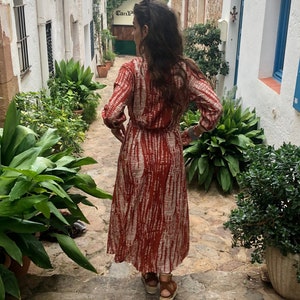 Tie dye dress,shirt dress, button dress,shirt dress with pockets,bohemian clothing