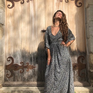 Túnica blanca para mujer, vestido de novia de talla grande, vestido de  Grecia, túnica boho maxi, túnica de talla grande, vestido de ganchillo,  ropa boho, vestido de túnica -  México