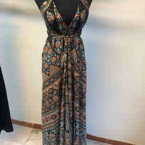 Vestido large boho, vestido con espalda ouverte, tamaño libre, vestido maxi, ropa coachella image 8