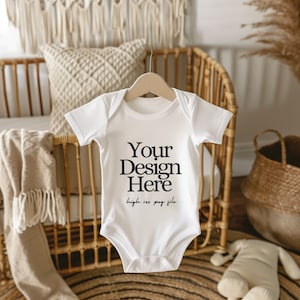 Hanging Baby Bodysuit Mockups Bundle, Hanging Onesie Mockup Bundle, Baby Romper Bundle, Baby Mockup, White Onesie Mockup, Mock Up Bundle