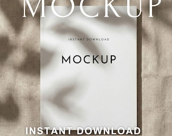 8.5x11 Workbook & Planner Cover Mockups | US Letter Paperback Book Mockups for KDP Printables