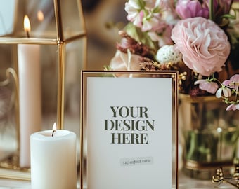 5x7 Wedding Frame Mockup, Wedding Mockup, Table sign Mock up, Wedding Frame Mock up, 5x7 Card Mock, wedding sign mockup SF9