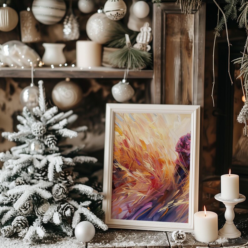 Frame Mockup Christmas, DIN A Ratio, Thin Wood Frame, PSD