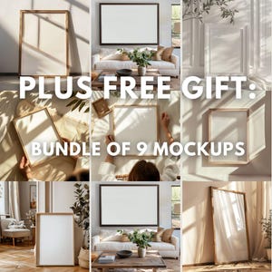 Modern Farmhouse interior mockup art mock up frame mockup wall art mockup farmhouse mockup psd mockup instant download MFF21 image 9