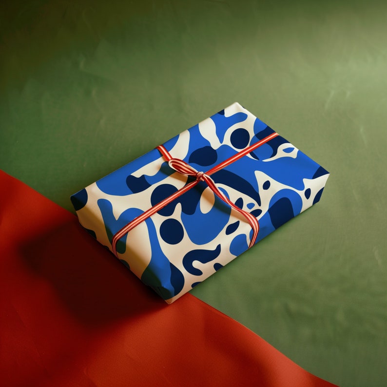 Gift Wrapping Paper Mockup Display, Digital Paper Pattern Mockup