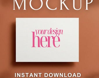 A4 Landscape PSD Mockup | Poster Mockup Template | Printable Mockup | Minimal Wall Art Mockup | Smart Object Mockup | Styled Stock Photo