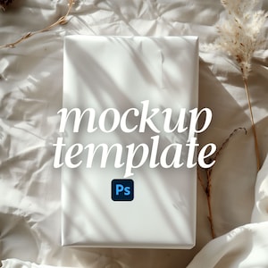 Mockup di carta da regalo, mockup di carta da regalo digitale, mockup di eleganti confezioni regalo PSD, mockup di rotolo di carta da regalo PSD