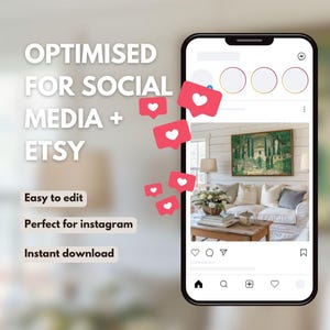 Modern Farmhouse interior mockup art mock up frame mockup wall art mockup farmhouse mockup psd mockup instant download MFF21 image 3