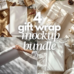 Espositore per mockup di carta da regalo, mockup di modello di carta digitale, mockup di eleganti confezioni regalo PSD, mockup di rotolo di carta da regalo PSD