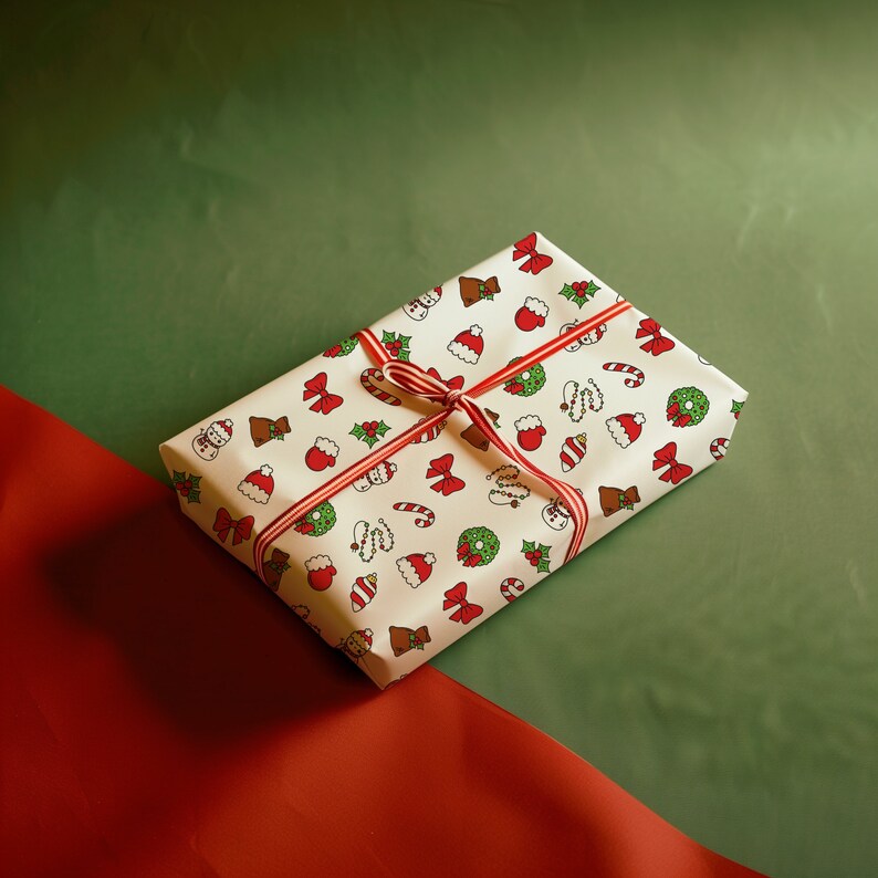 Gift Wrapping Paper Mockup Display, Digital Paper Pattern Mockup