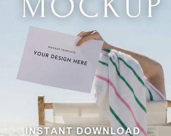 A4 Landscape Mockup Template | Printable Calendar Mockup | Wall Planner Mockup | Canva Mockup | Digital Download Poster Mockup Styled Photo